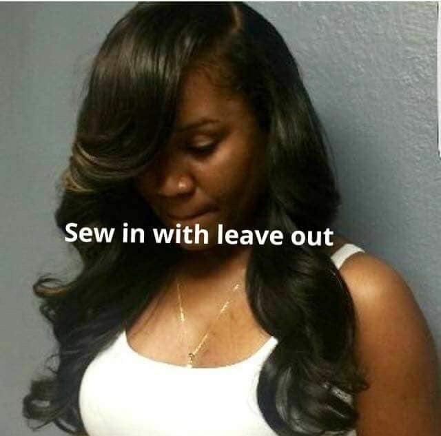 Sew in with leave out